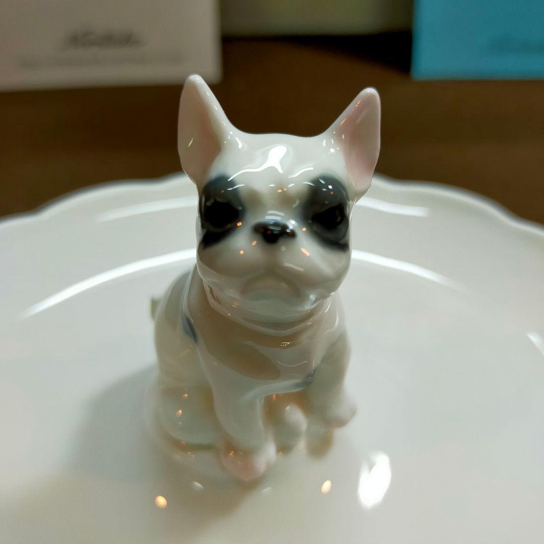 Noritake ノリタケフィギュリン付きトレイ 楕円 フレンチブル！