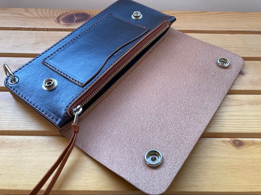 姫路レザー　ロングトラッカーウォレット