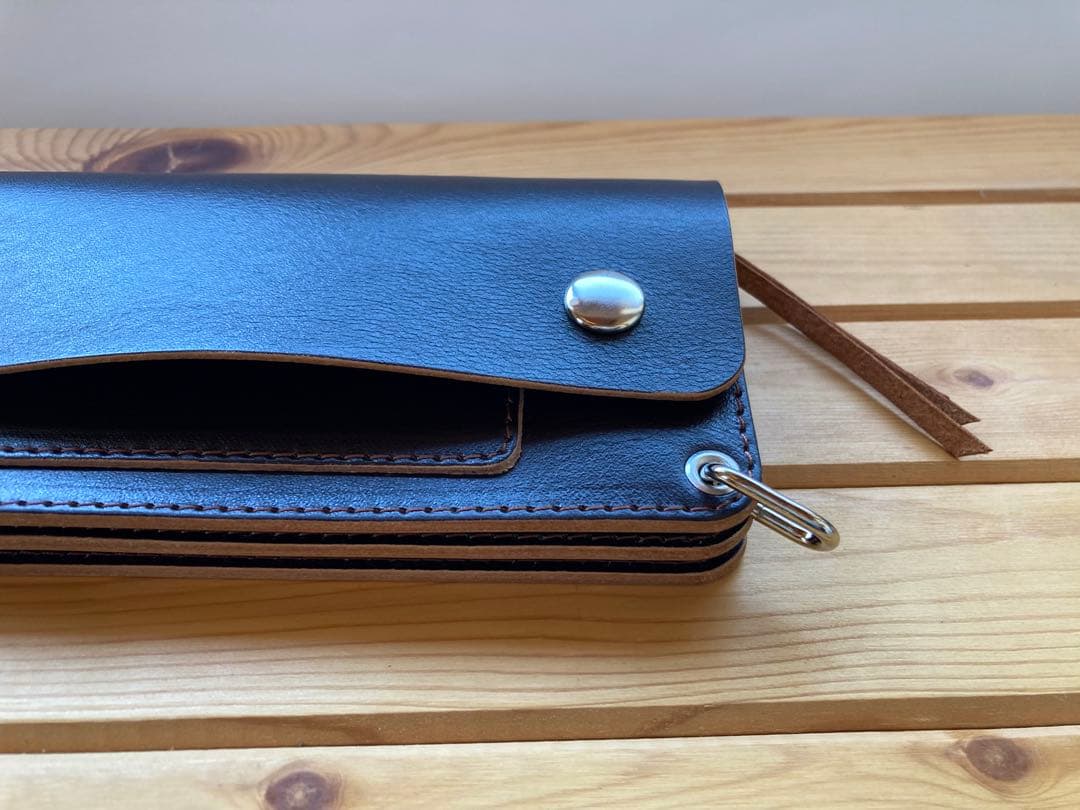姫路レザー　ロングトラッカーウォレット