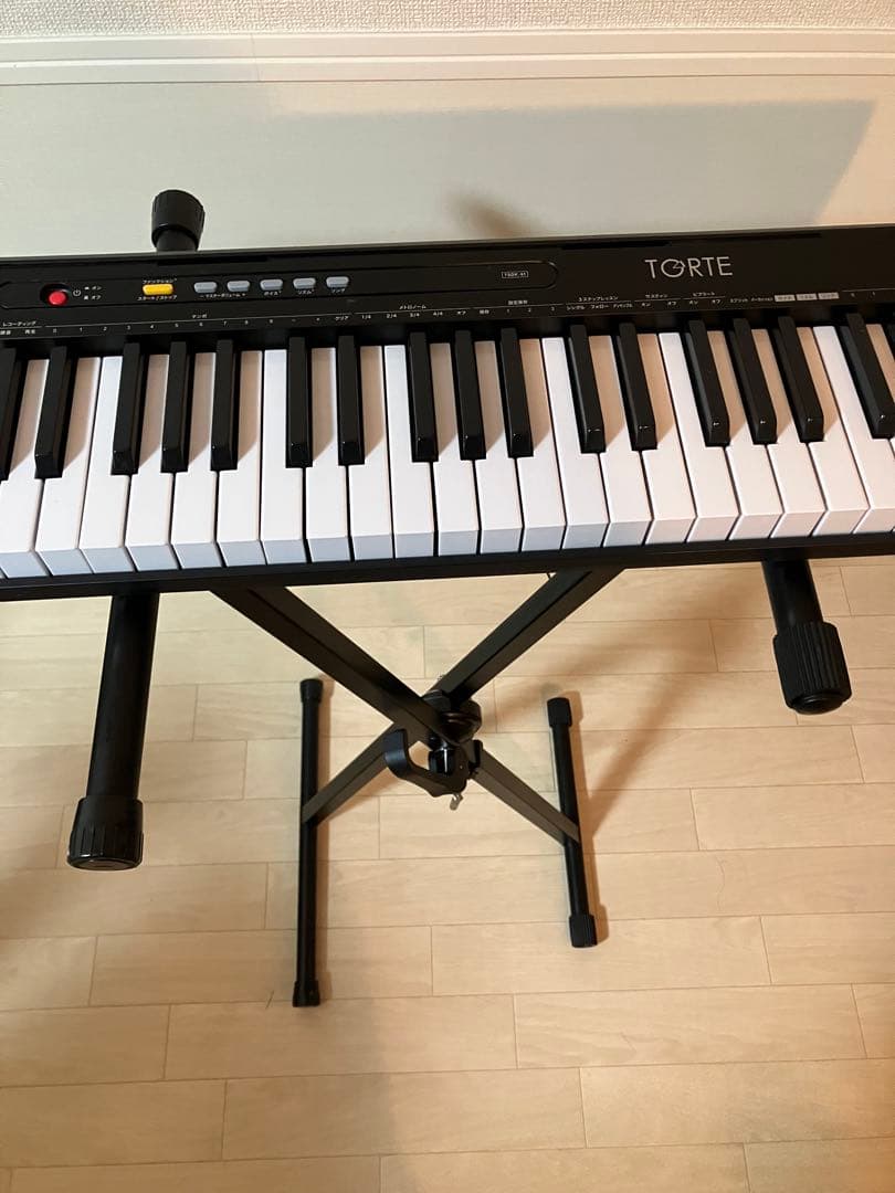 【美品】TORTE トルテ 電子キーボード 61鍵盤 TSDK-61 ブラック