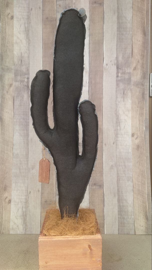 フェイク デニムサボテン大 ハンドメイド！