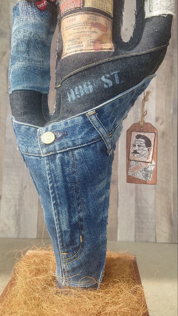 フェイク デニムサボテン大 ハンドメイド！