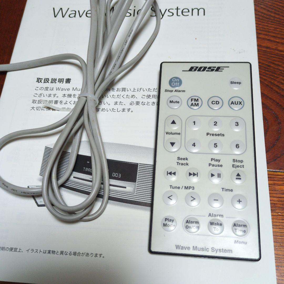 Bose Wave Music System 完動品　純正大型リモコンコード取説