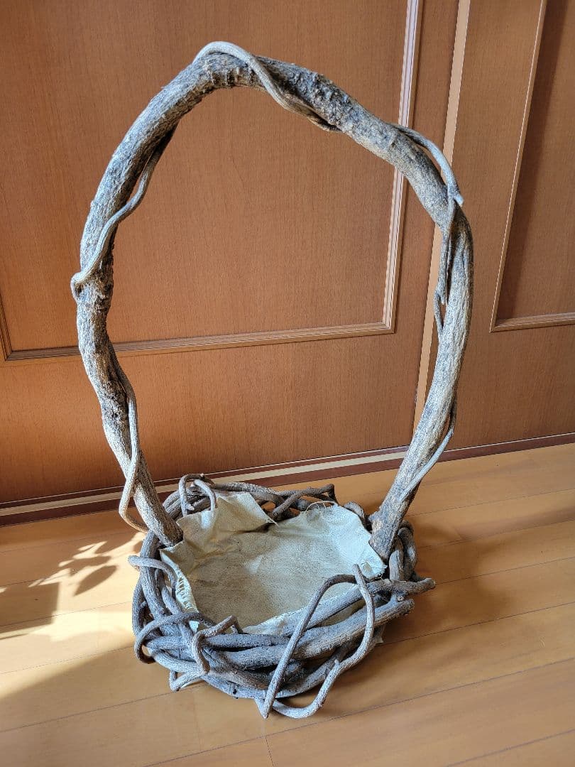 天然素材　カゴ　つる編み　フラワーアレンジメント　観葉植物入れ　大中小まとめ売り