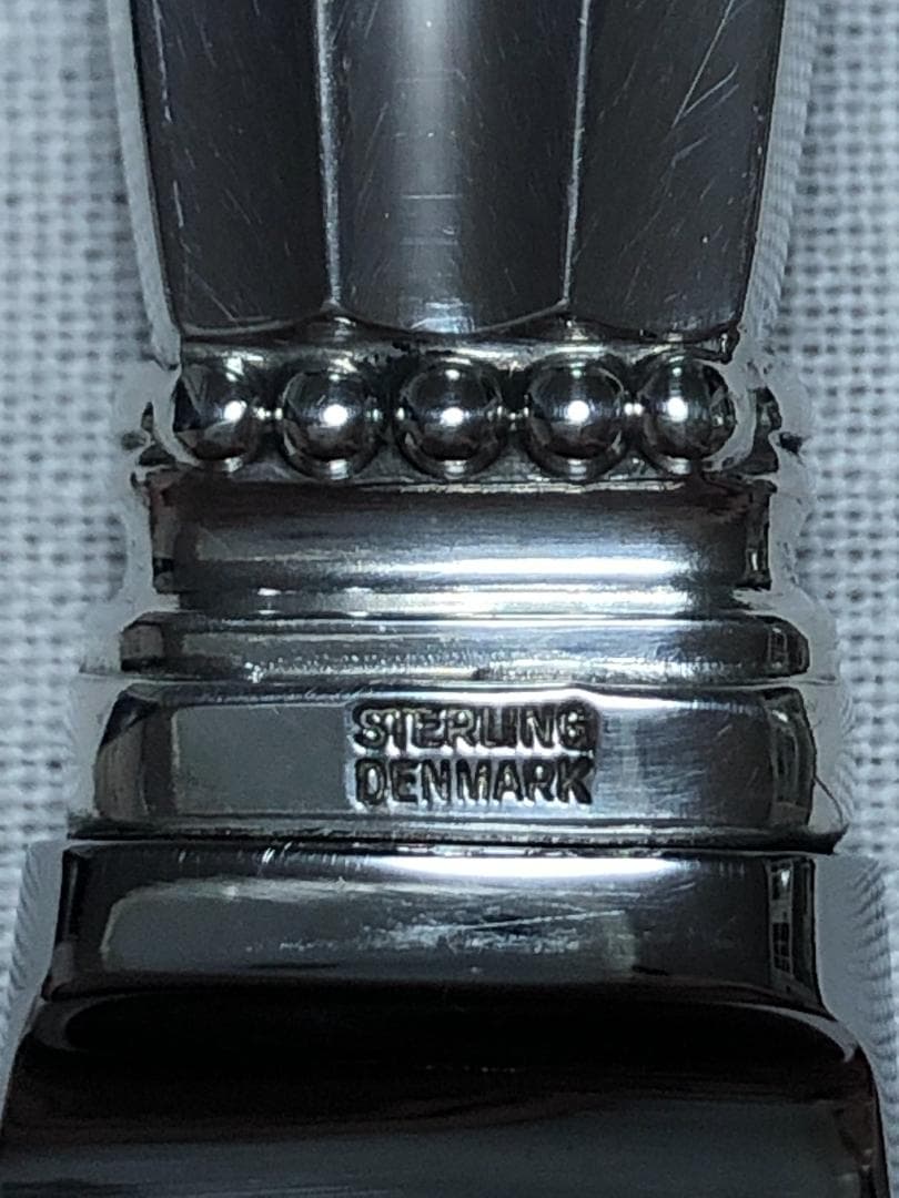 美品 ジョージジェンセン ACORN ディナーナイフ STERLING ①