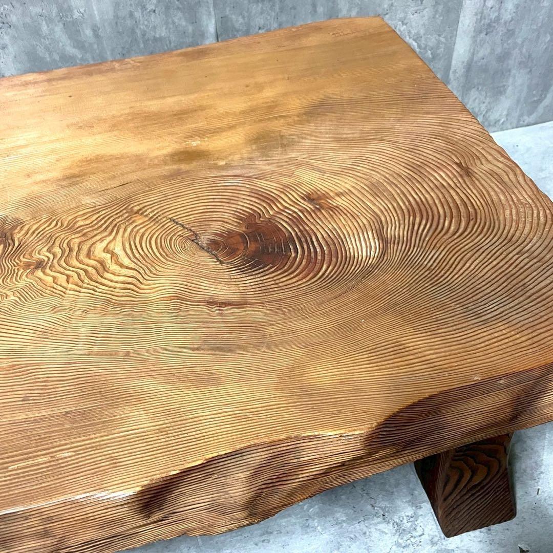 昭和レトロ 無垢材 小型座卓 ちゃぶ台 古民家 当時物