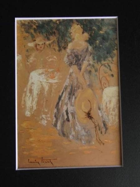 ルイ・イカール、お茶の時間、希少限定画集より、新品高級額装付