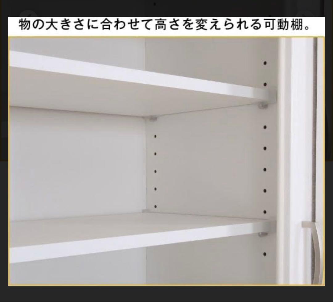 【中古】キッチンボード ニトリ コパン100KB 食器棚