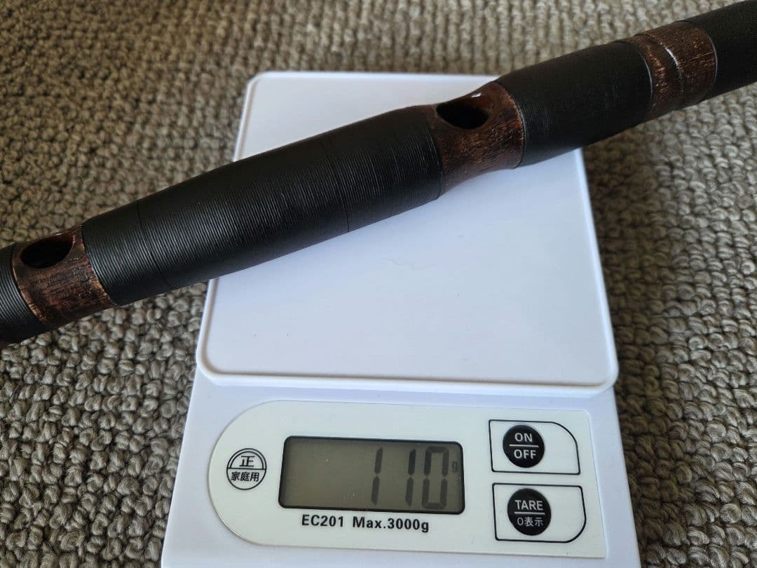 龍笛　煤竹調合竹・紐巻