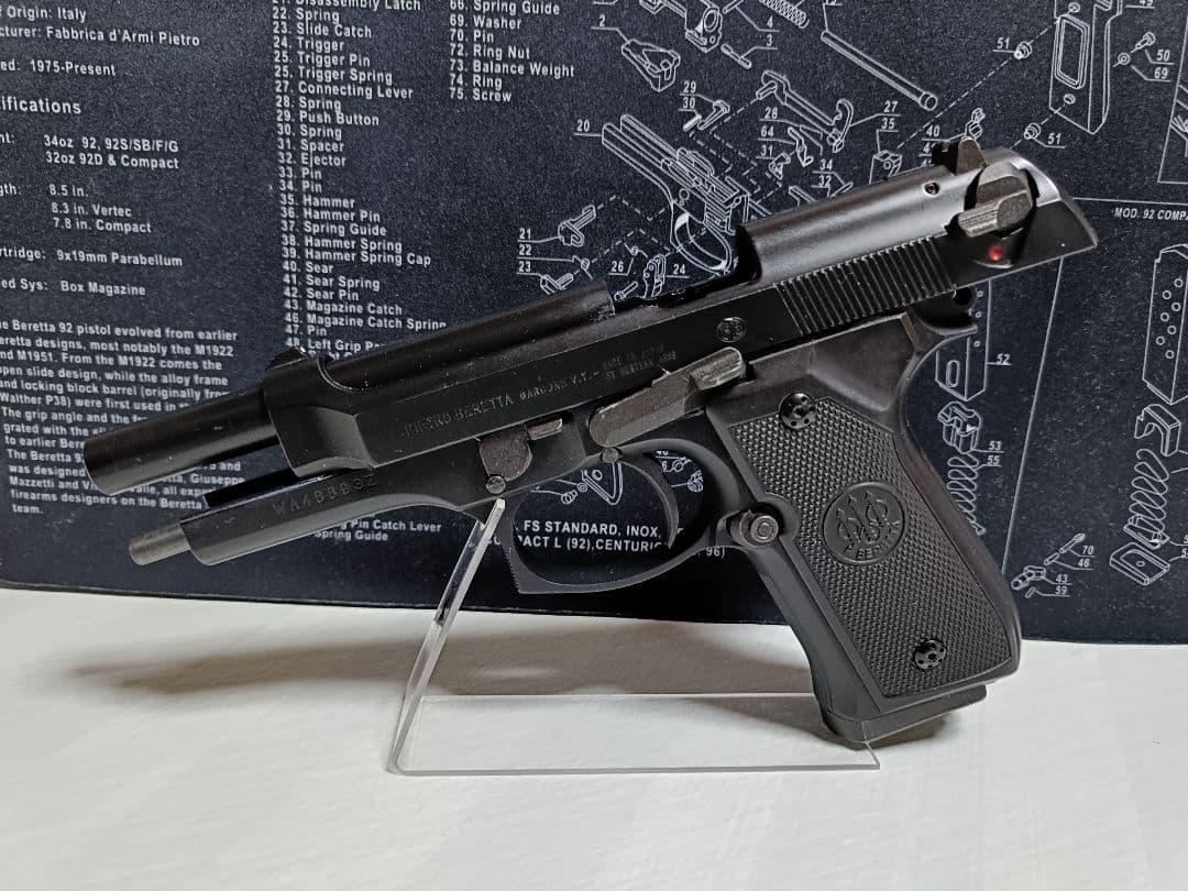 WA　ベレッタ M92F ガスブローバック　ヘビーウェイト　動作品