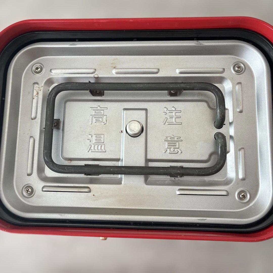 【定価半値】BRUNO コンパクトホットプレート　レッド　鍋　たこ焼き器セット