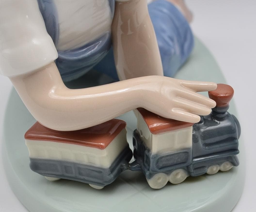 全員乗車　＃7619　★リヤドロ　スペイン　ポーセリン　光沢仕上げ　箱付き　絶版