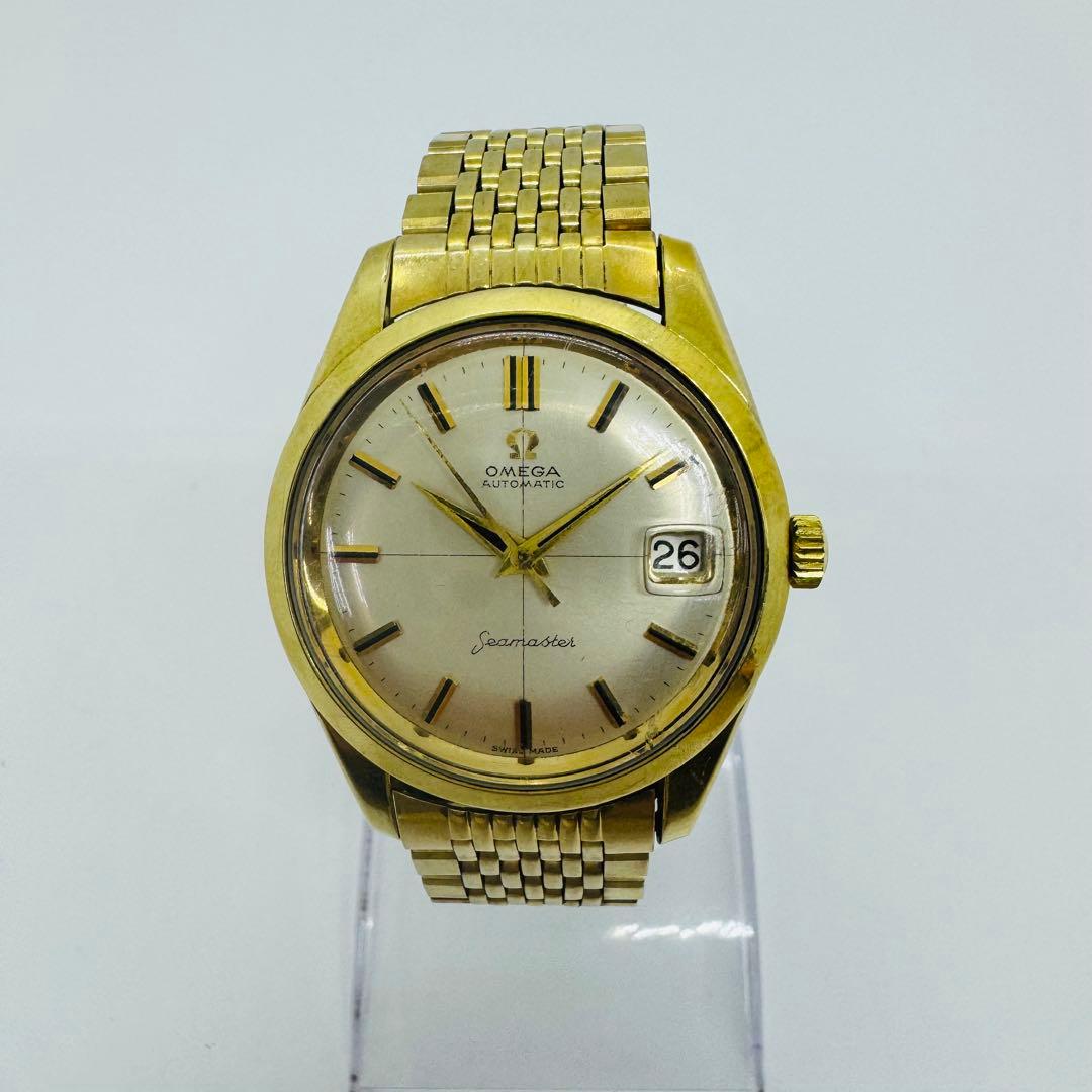 ✨OMEGA✨オメガ✨シーマスター✨デイト✨ゴールド✨メンズ✨腕時計✨