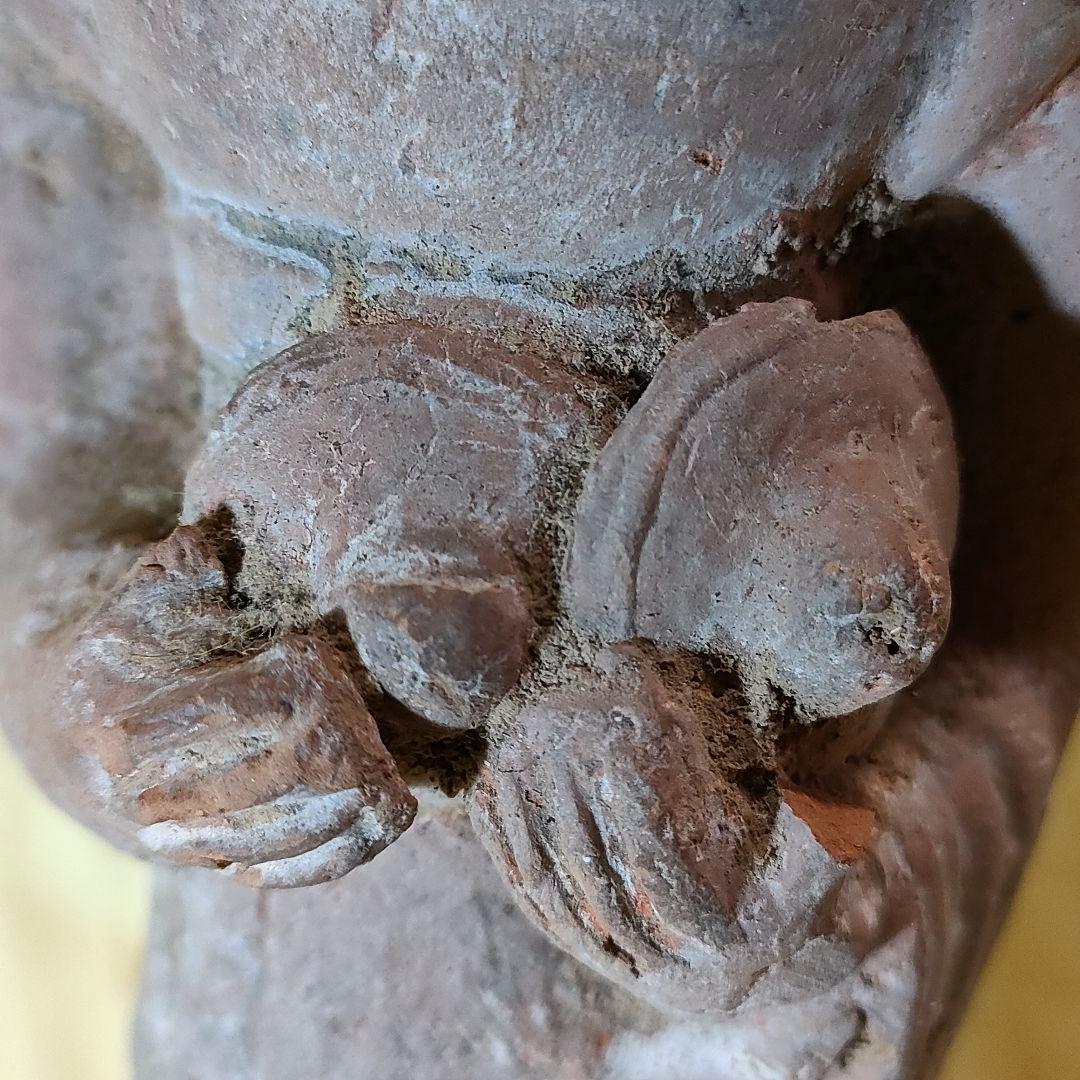 加彩人物俑　中国古陶　古玩　楽人　官女