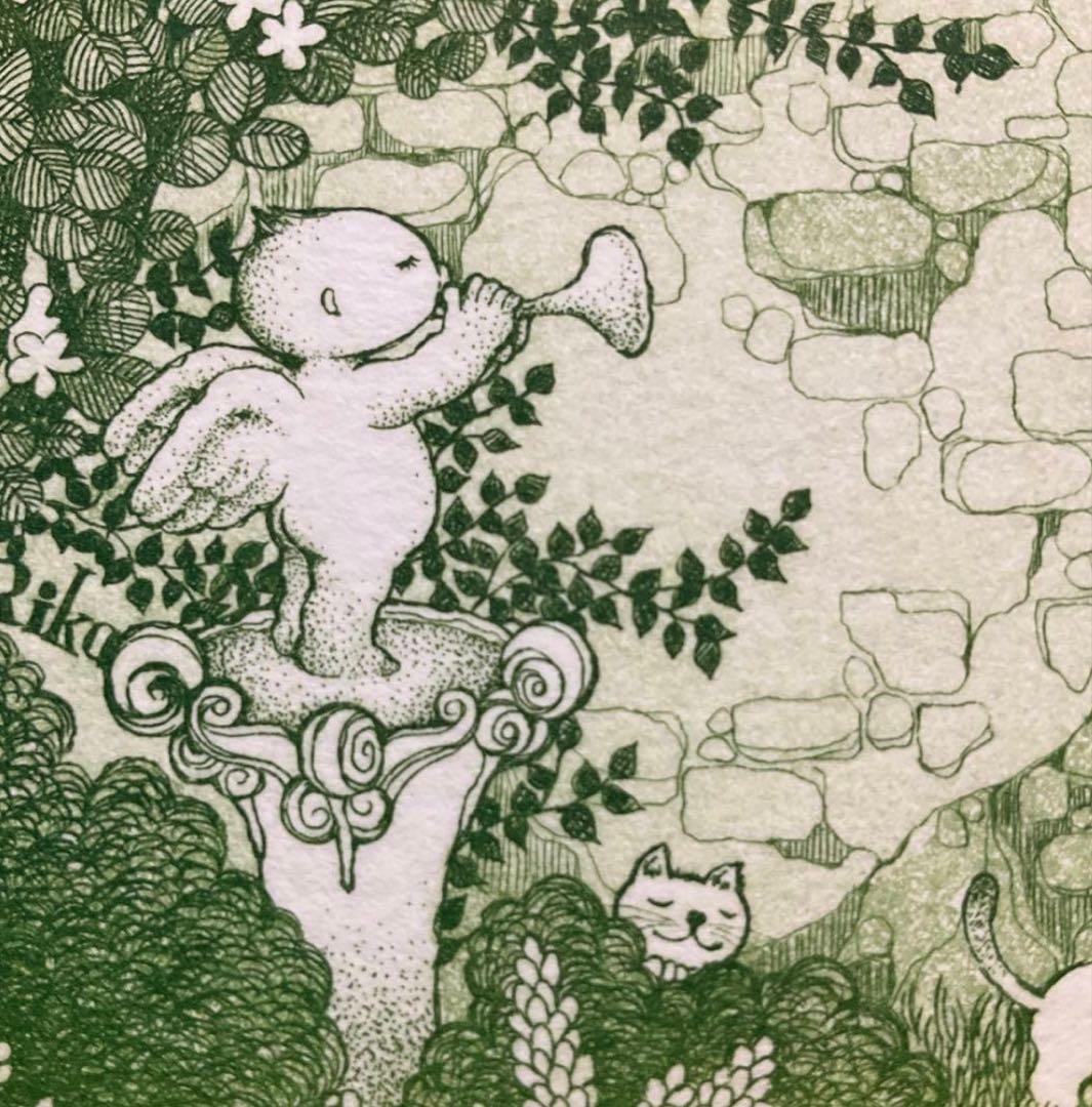 絵画・額縁・版画・上砂理佳・Prelude(1999年)・エッチング ・美術品