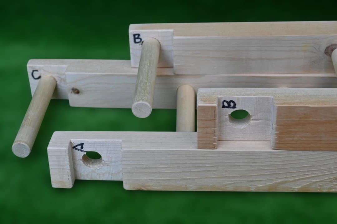 織り機 / 整経台 簡単組み立て式 5段 S