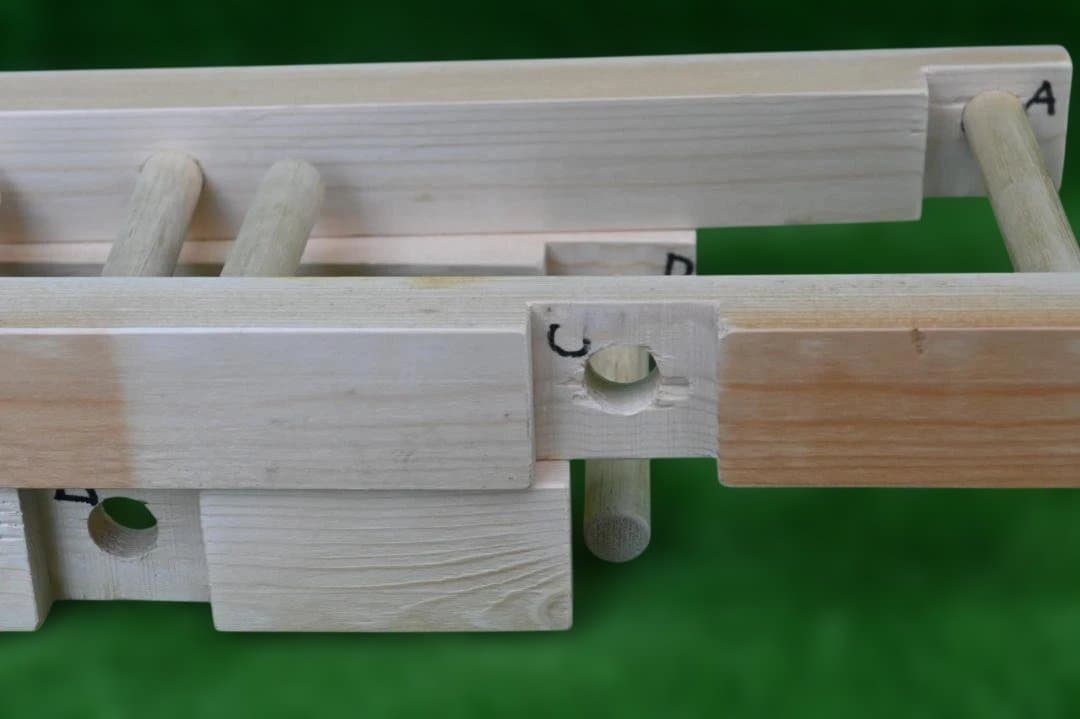 織り機 / 整経台 簡単組み立て式 5段 S