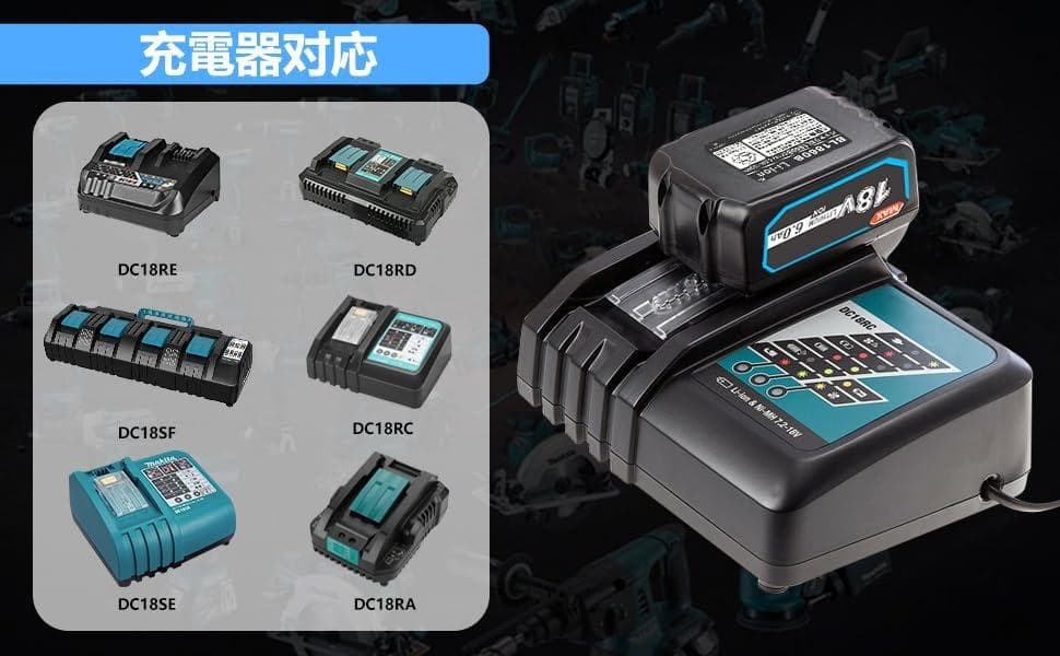 【新品未使用】Akkopower製 18V 6.0Ahバッテリー2個 カバー付き