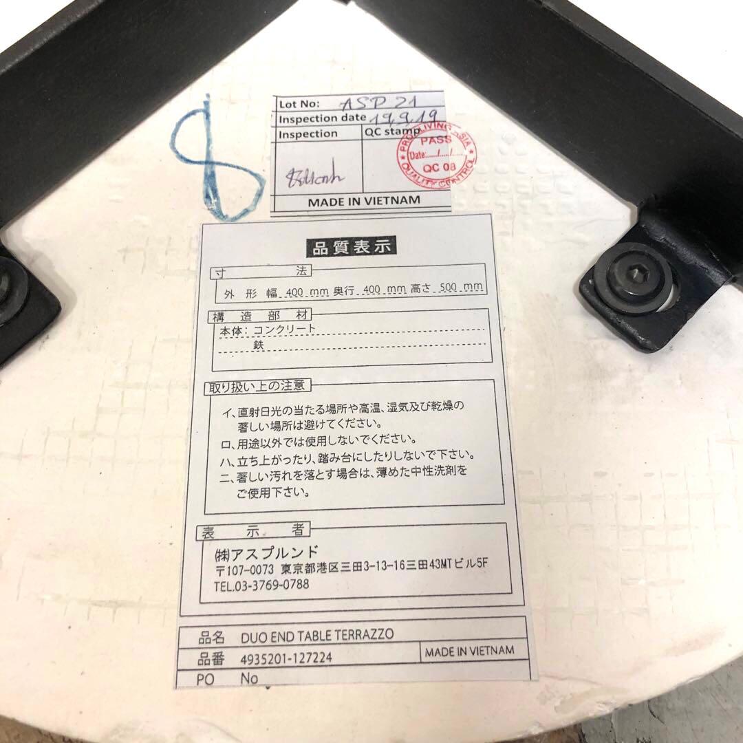 ASPLUND DUO END TABLE terrazzo サイドテーブル②