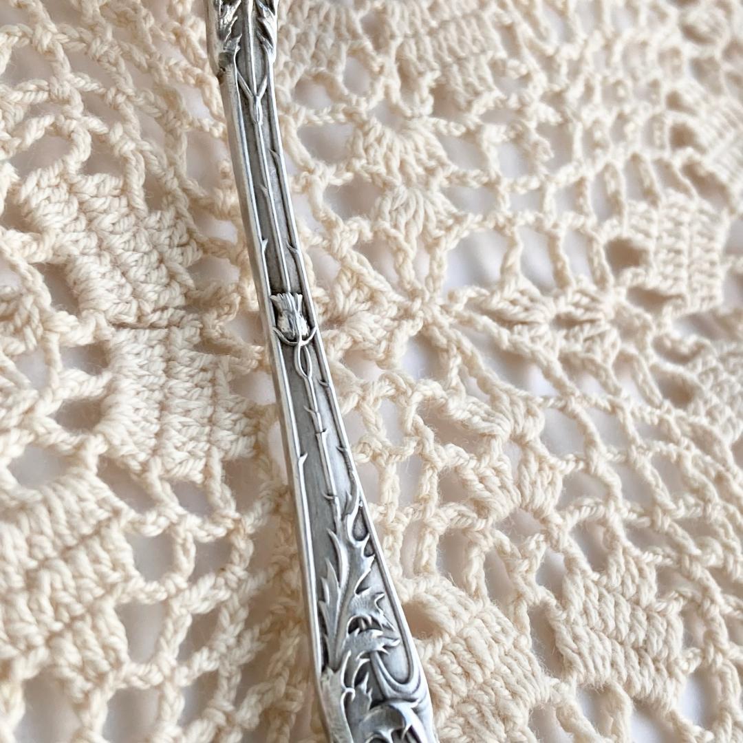 mio【Boulenger/アザミ】フランスアンティーク☆純銀P スプーン