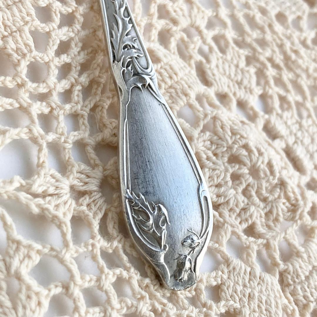 mio【Boulenger/アザミ】フランスアンティーク☆純銀P スプーン