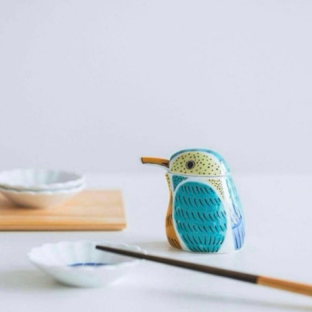 【新品】【大人気】有田焼幸楽窯　錦川蝉形ミニ汁次　醤油差し