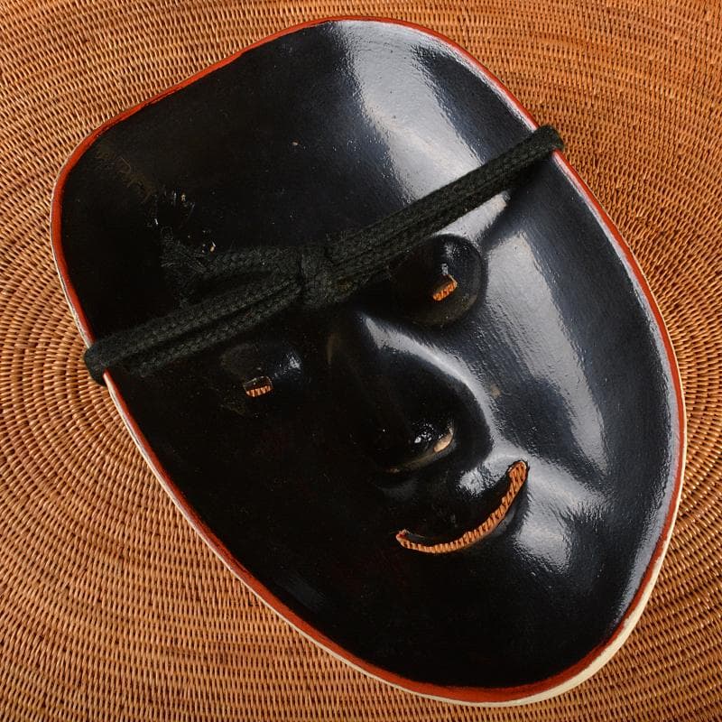 能面　能楽　雅楽　木彫　小面　在銘　C　R6841