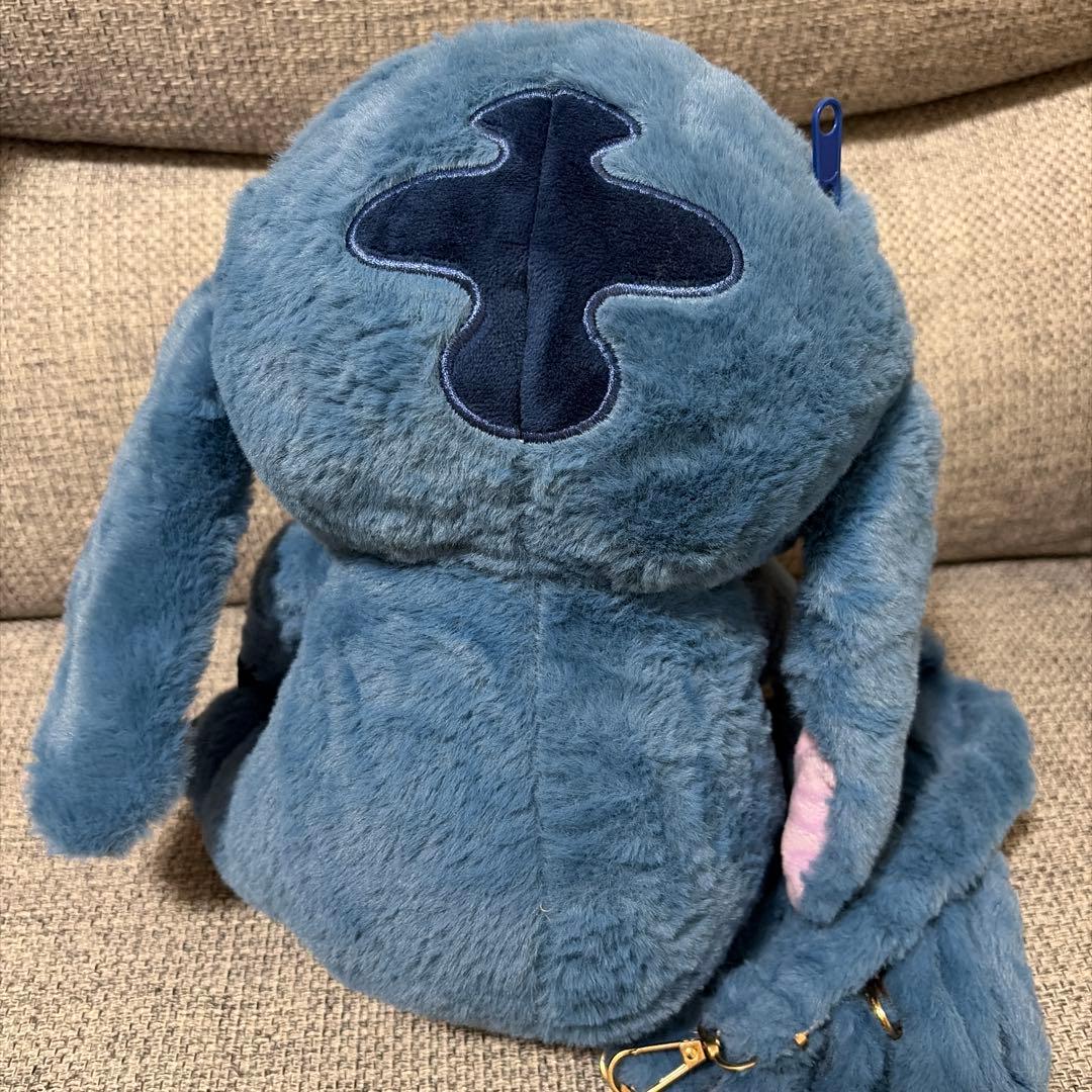 スティッチ 耳付きカチューシャ＋ぬいぐるみリュック　香港