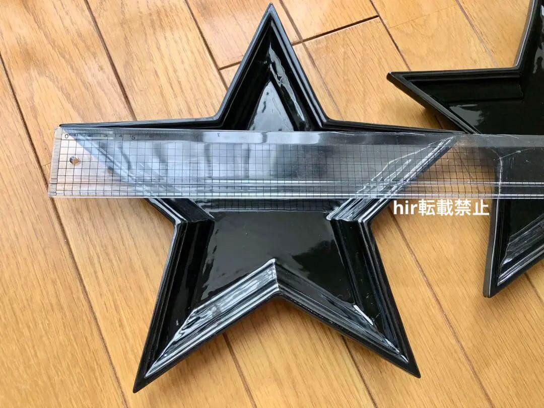 twinkle star plate ブラック　2枚セット　星型　プレート　皿