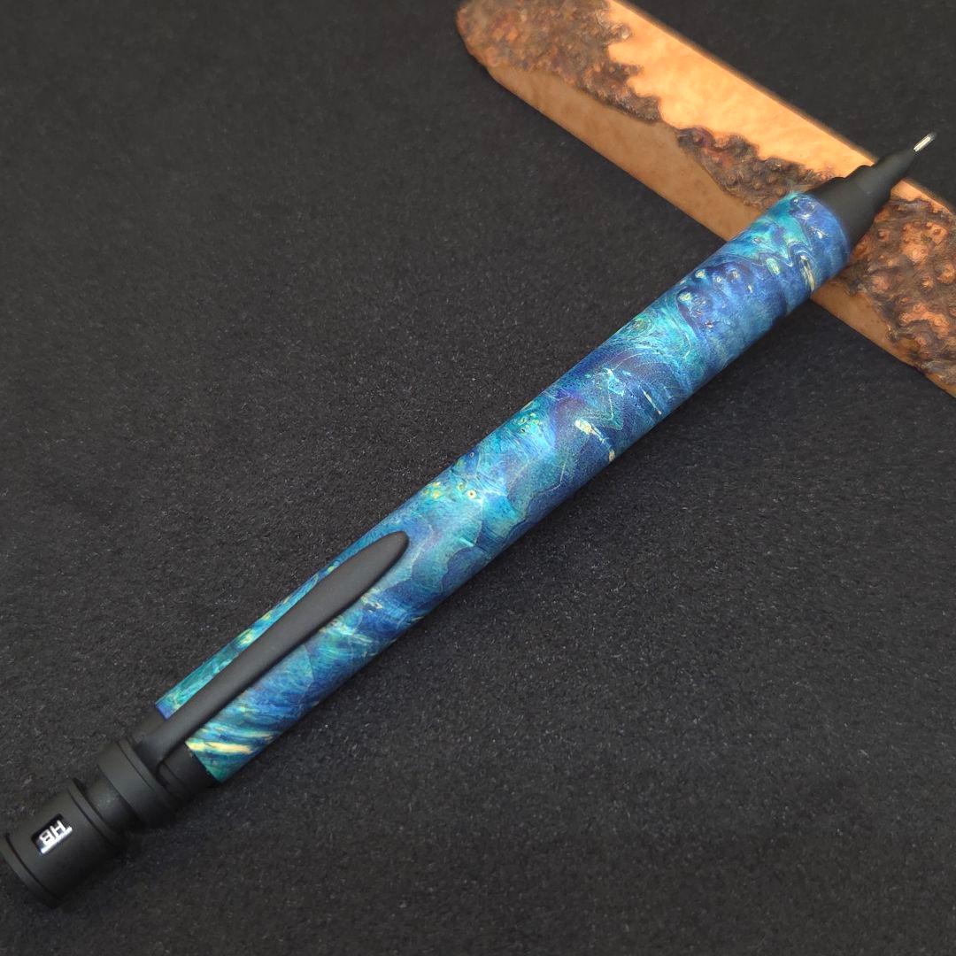 No.20ハンドメイド製図用シャープペンMDS1木軸スタビライズドウッド