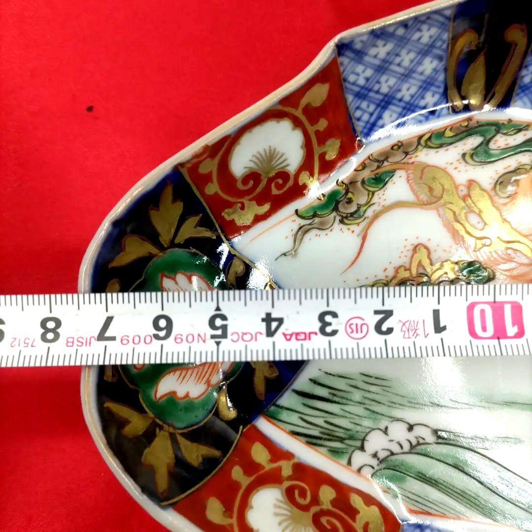 有田焼　伊万里焼　古伊万里　金彩　色絵　小皿　舟皿　刺し身皿　3客セット