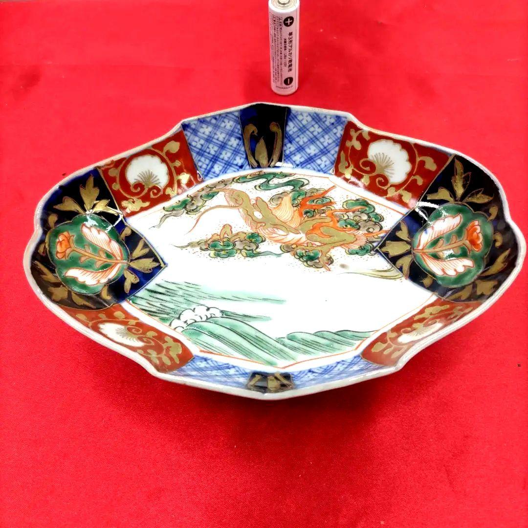 有田焼　伊万里焼　古伊万里　金彩　色絵　小皿　舟皿　刺し身皿　3客セット