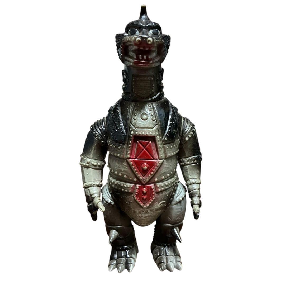 【当時物】ポピー キングザウルス メカゴジラ ソフビ マジック跡・指欠損あり
