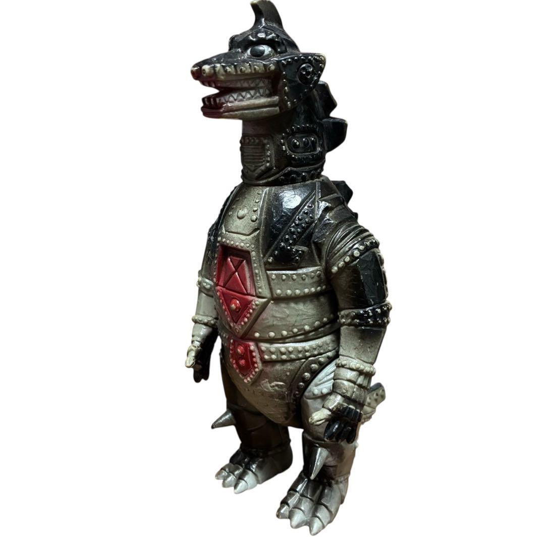【当時物】ポピー キングザウルス メカゴジラ ソフビ マジック跡・指欠損あり