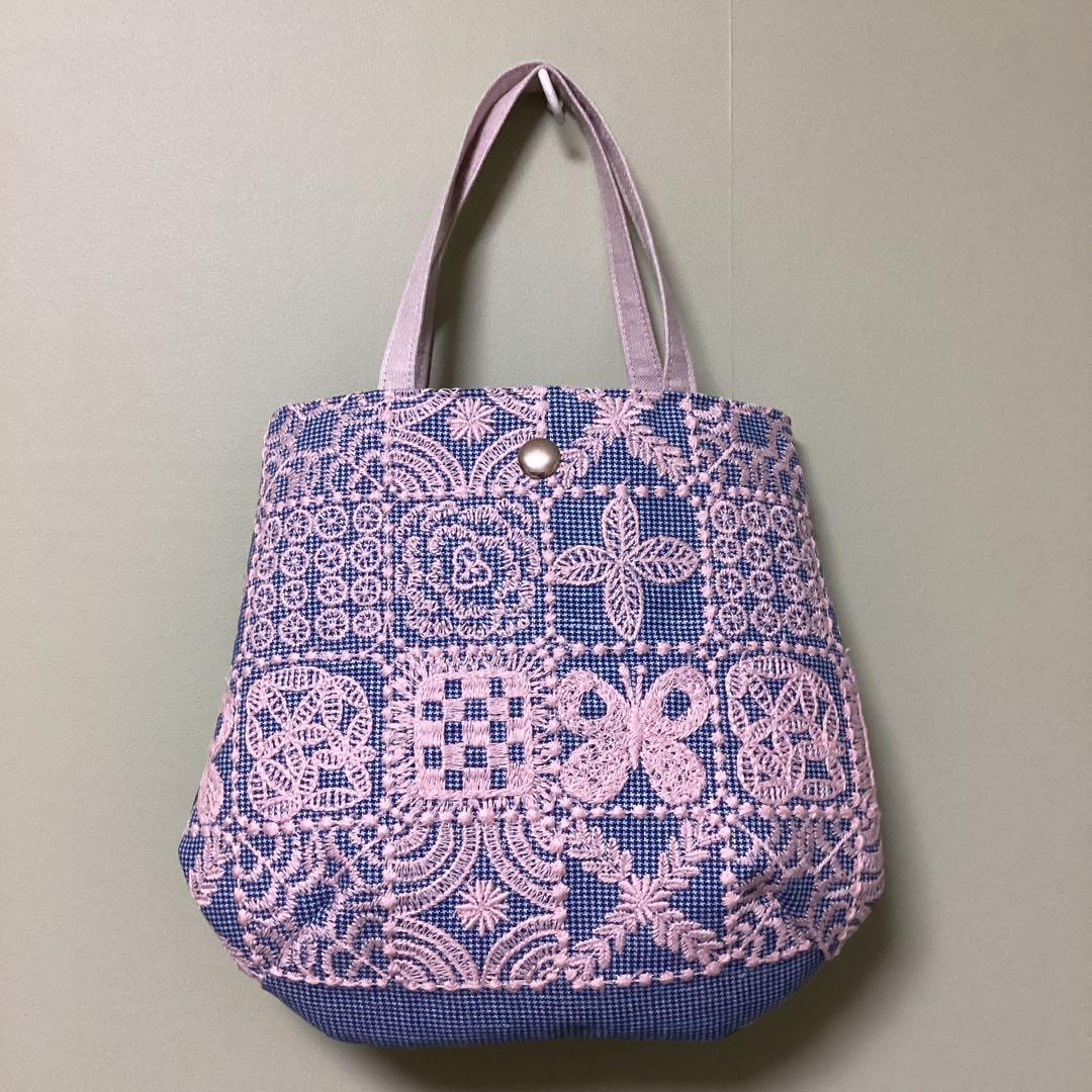 ミナペルホネン forest tile &pomppiaバッグハンドメイド