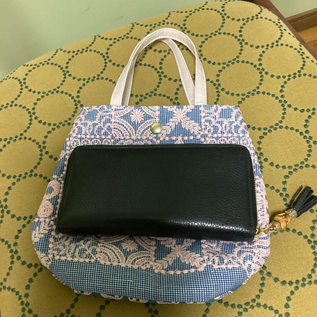 ミナペルホネン forest tile &pomppiaバッグハンドメイド