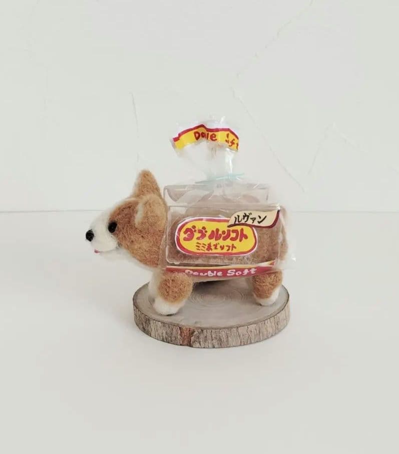 ペ*)様 食パンコーギー 羊毛フェルト ハンドメイド