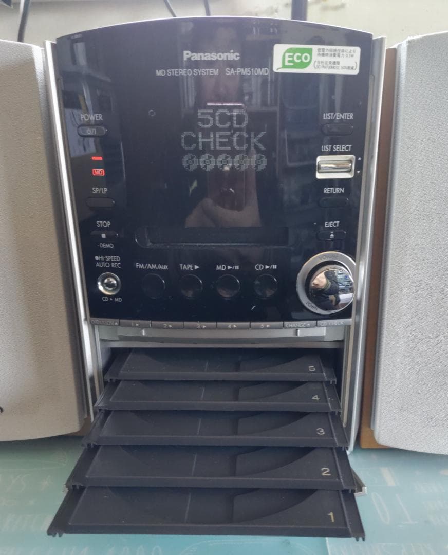 Panasonic SC-PM510MD CD/MD/SD/BT対応　動作良好