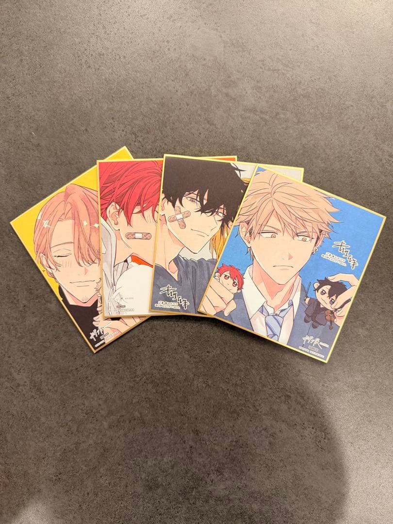 心路　　ギヴン展 ENCORE ミニ色紙 4種 コンプリートセット