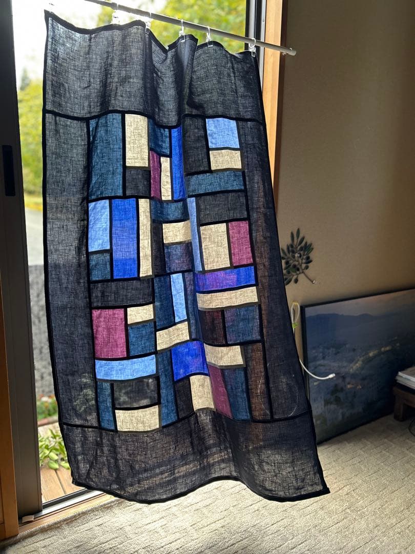 「山の実」麻ポジャギ