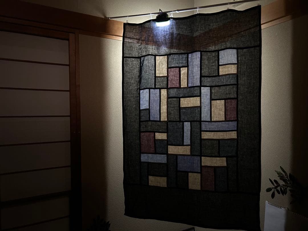 「山の実」麻ポジャギ