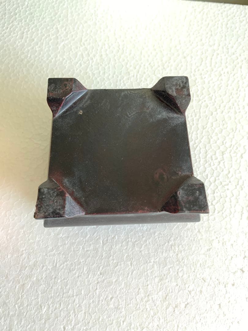 「R1490」本田黄石 神獣印材 彫刻 原石 高約7cm