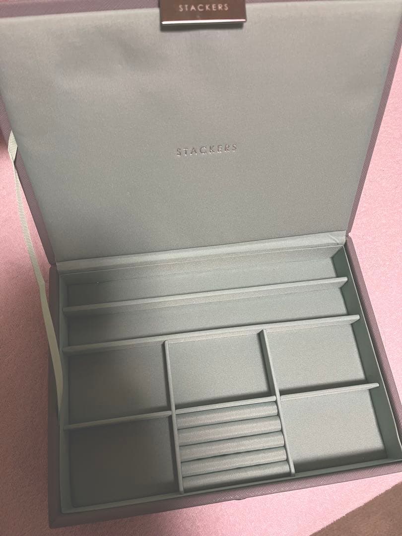 STACKERS アクセサリーケース グレー×ミント