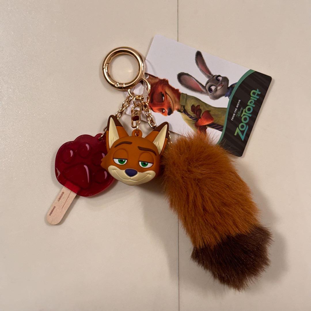 【新品】ズートピア ニック ジュディ 立体チャーム キーホルダー しまむら