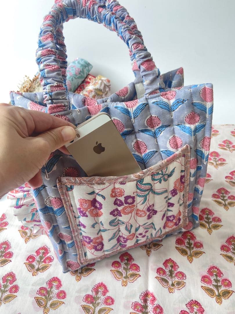 ふんわりインド綿2wayトートバッグ 斜めかけ 軽量 レディース カジュアル