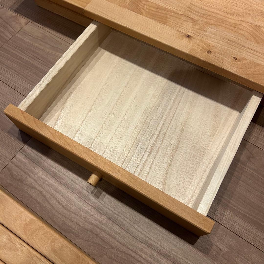 aya ベルメゾン 天然木アルダー材 コンパクトデスク 幅80 奥行35