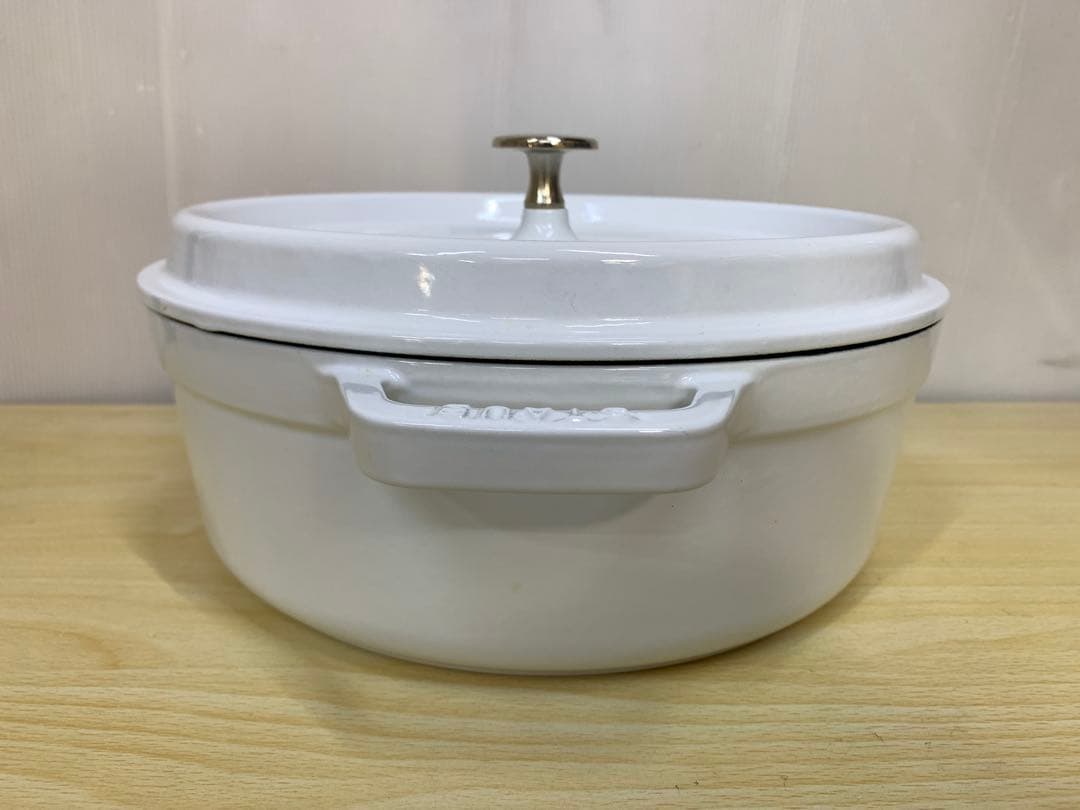 【中古】STAUB LA COCOTTE 白26cm MM70723-2