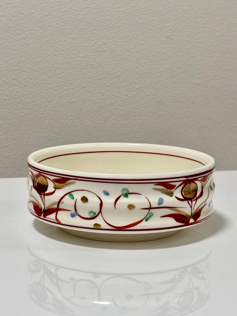 【新品・未使用】赤絵華紋刺身鉢　和食器　業務用　日本製　陶磁器　有田焼　3枚
