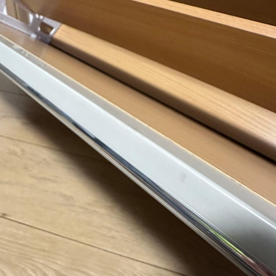 未使用 薄型フラップシューズラック NA/1W75 ナチュラル ベルーナ