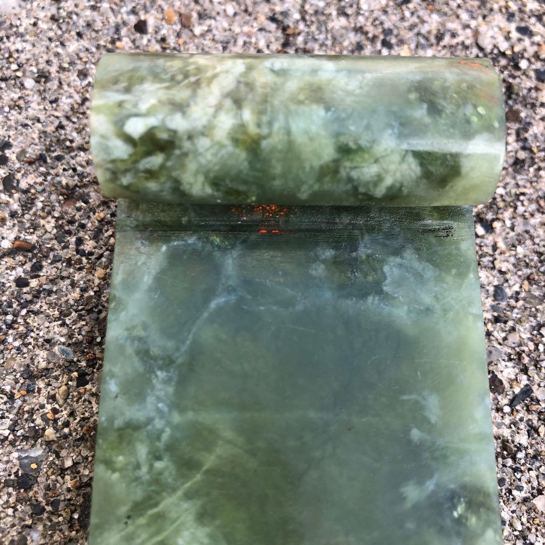 墨床　翡翠？　台　中国美術　骨董品　アンティーク